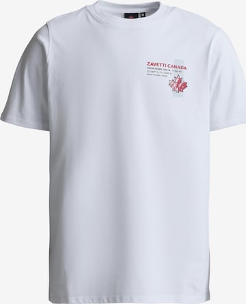 T-Shirt 'Alonso' Zavetti Canada en blanc : devant