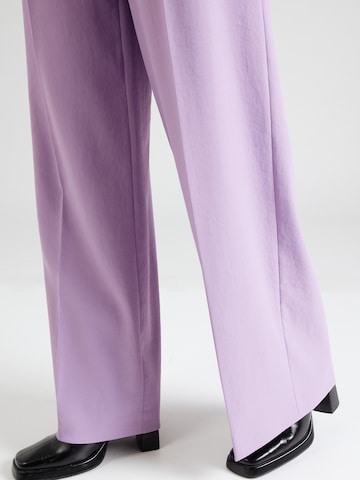 DRYKORN Wide leg Trousers with creases 'BEFORE' in Purple