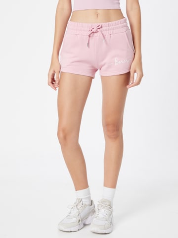 BENCH Slimfit Broek 'NOVA' in Roze: voorkant