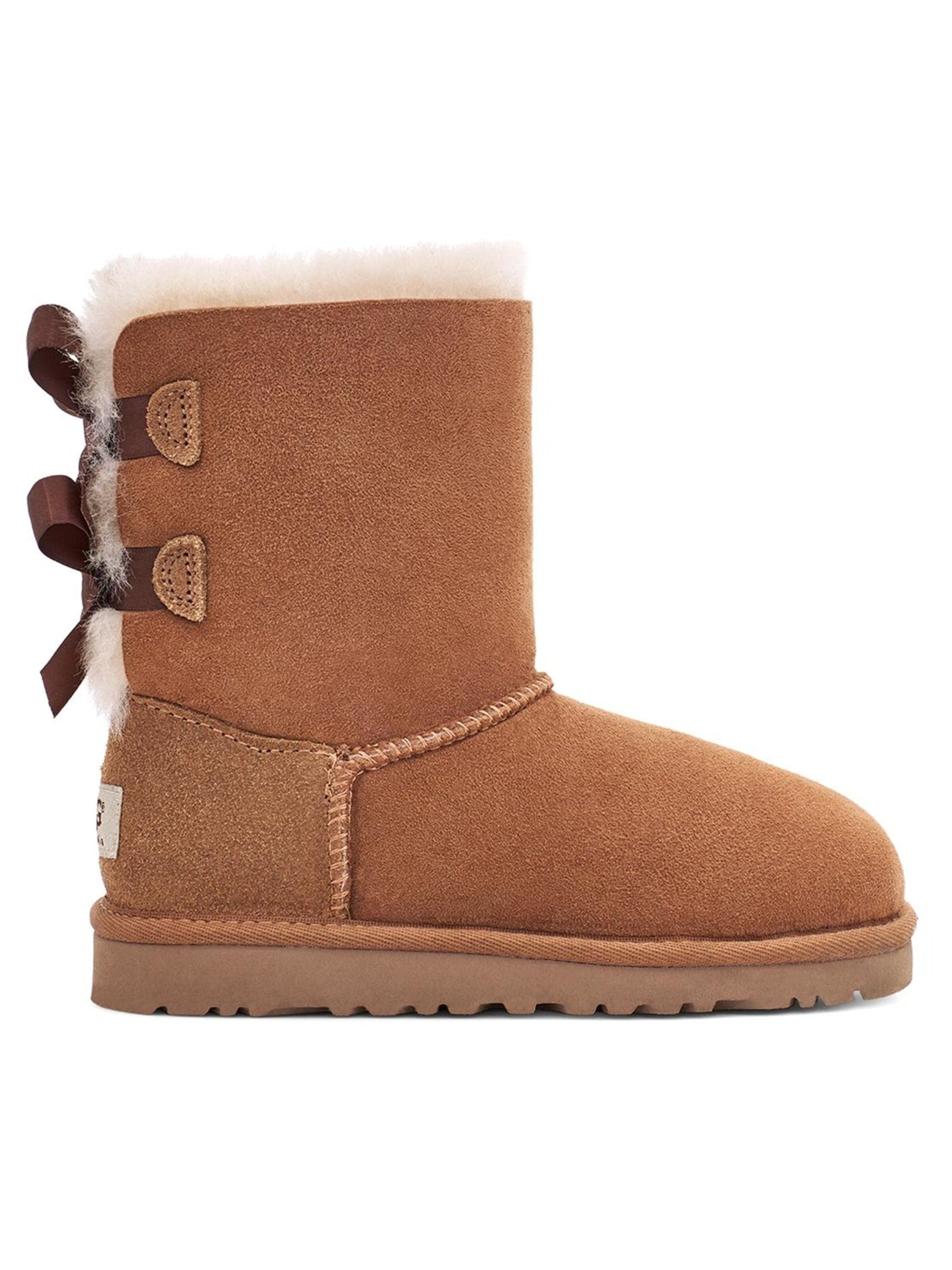 UGG Kozaki 'Kids Bailey Bow II Chestnut II Boots' w kolorze brązowy: przód