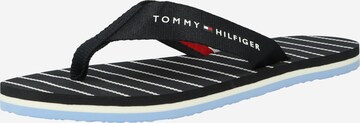 TOMMY HILFIGER T-Bar Sandals in Blue: front