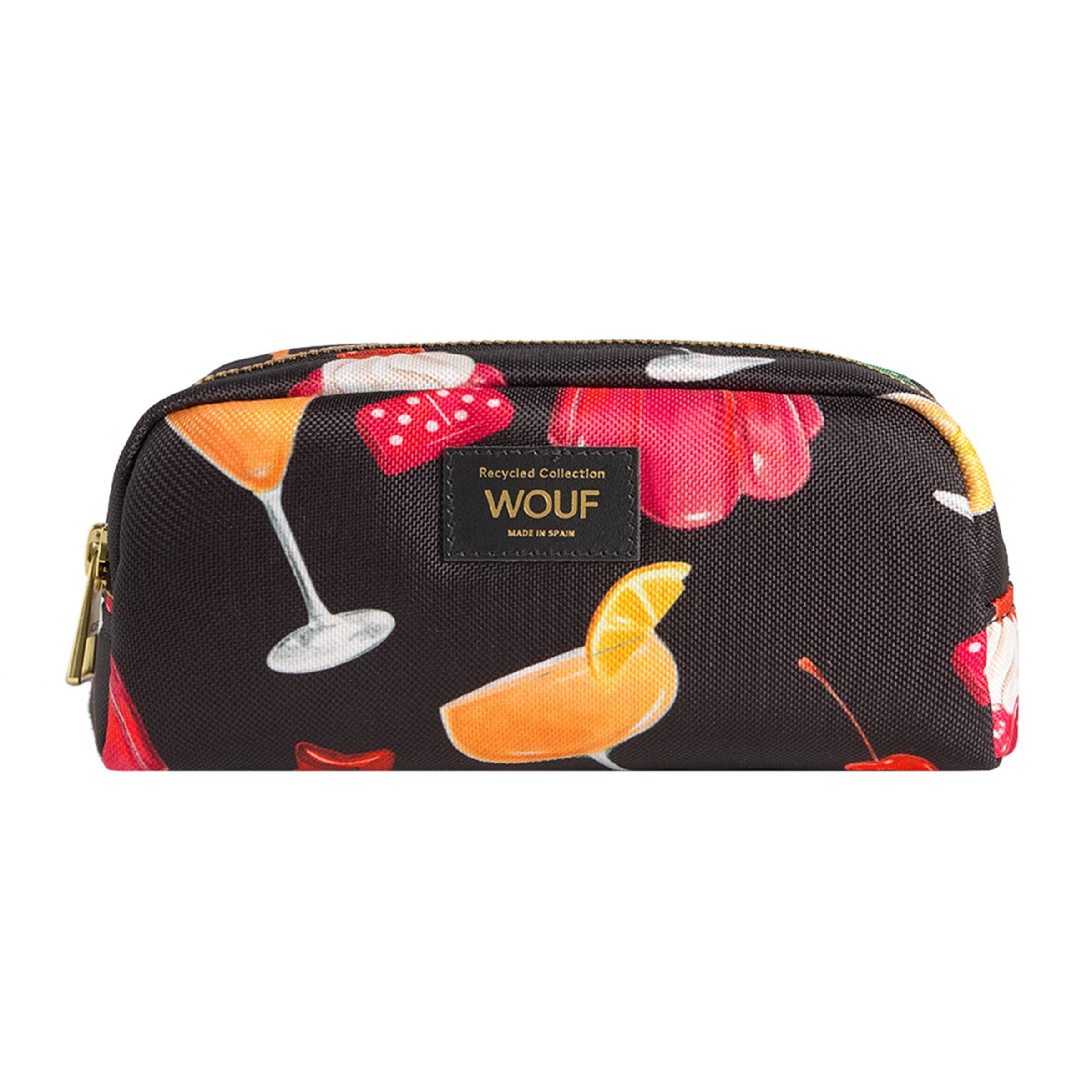 Beauty case di Wouf in nero: frontale