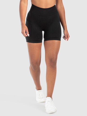 Smilodox Skinny Sportbroek 'Temmy' in Zwart: voorkant