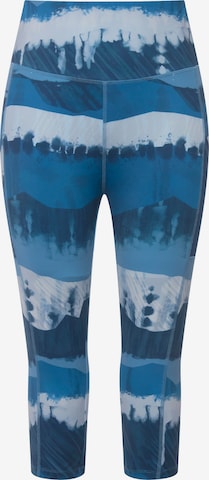 Skinny Leggings Ulla Popken en bleu : devant