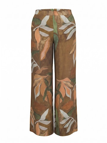 Viore Regular Chino Pants 'House' in Brown: front