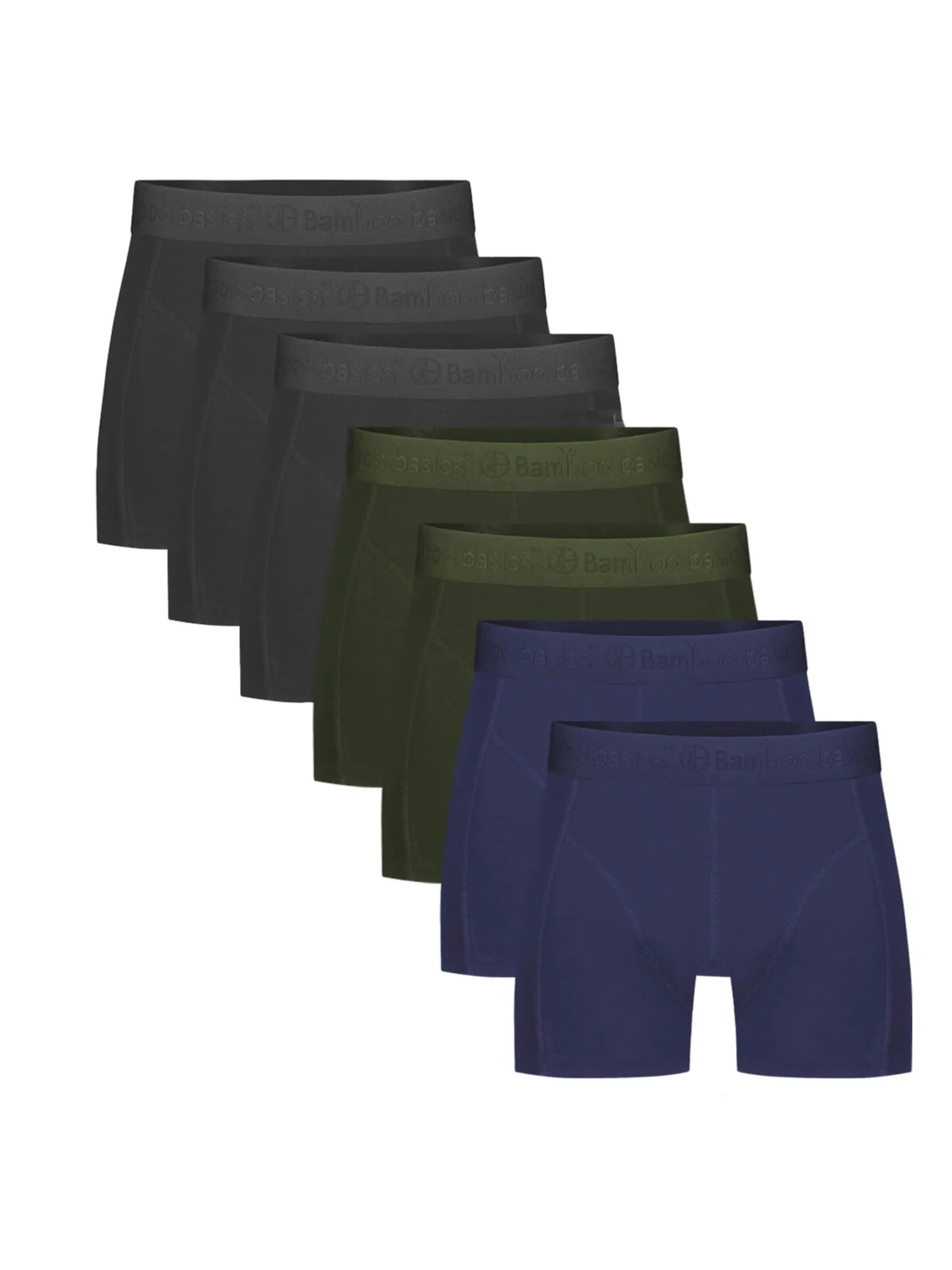 Bamboo basics Boxershorts 'Rico' in Groen: voorkant