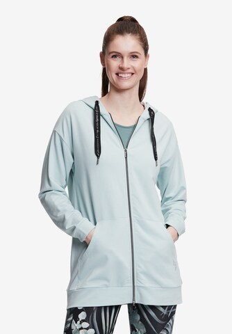 Betty Barclay Zip-Up Hoodie in Blue: front