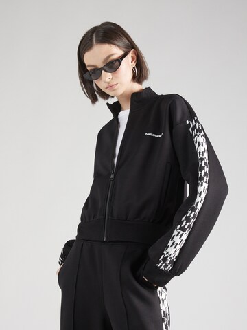 Karl Lagerfeld - Sudadera con cremallera en negro