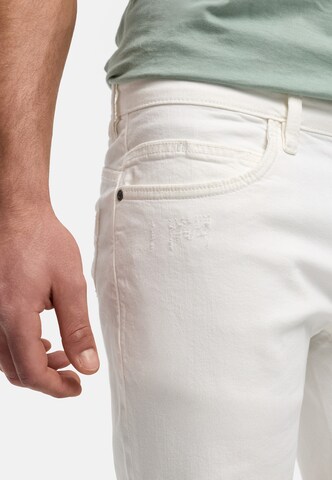 Coupe slim Jean 'Fly' INDICODE JEANS en blanc