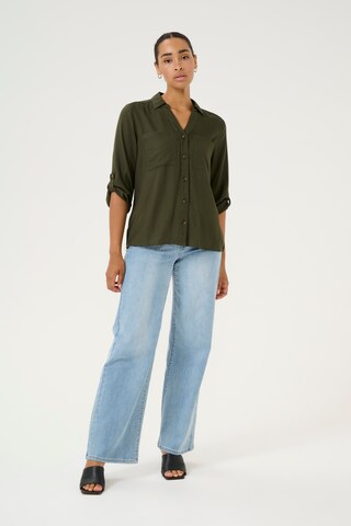 Kaffe Bluse 'Sille Utility' in Grün