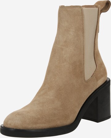 BOSS Ankle Boots 'Camy' in Beige: front