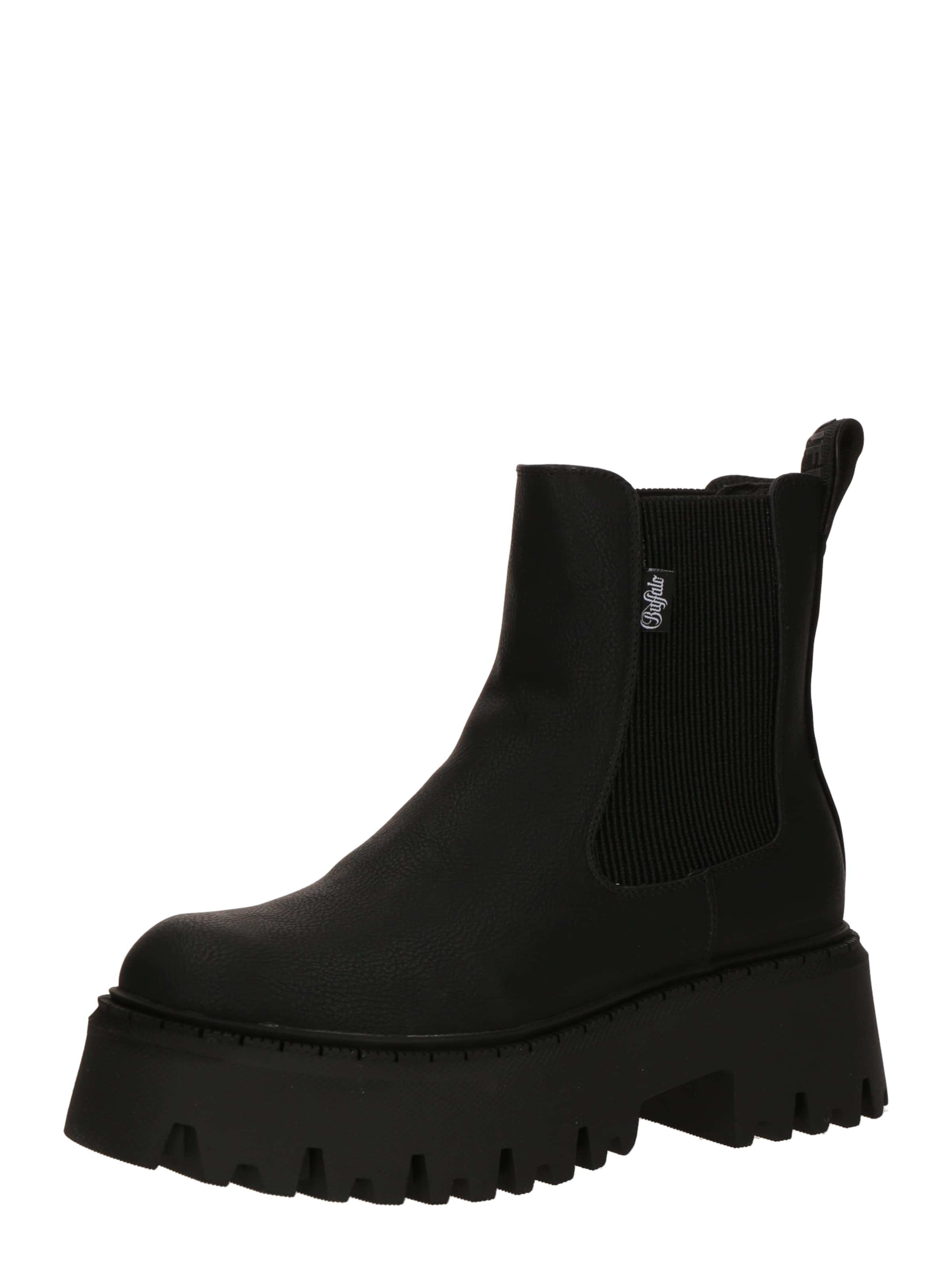 BUFFALO - Botas chelsea em preto: frente
