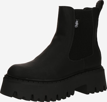 Ghete chelsea de la BUFFALO pe negru: față