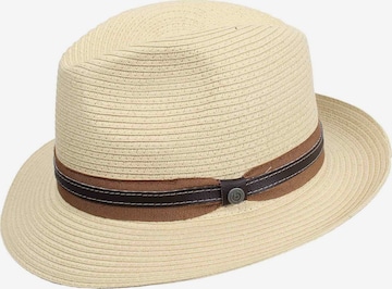bugatti Fedora in Beige: Vorderseite
