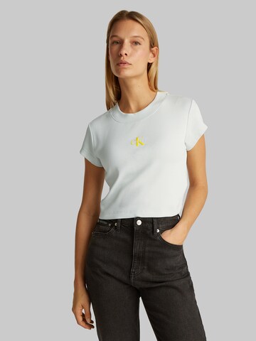 Calvin Klein Jeans Μπλουζάκι σε πράσινο: μπροστά