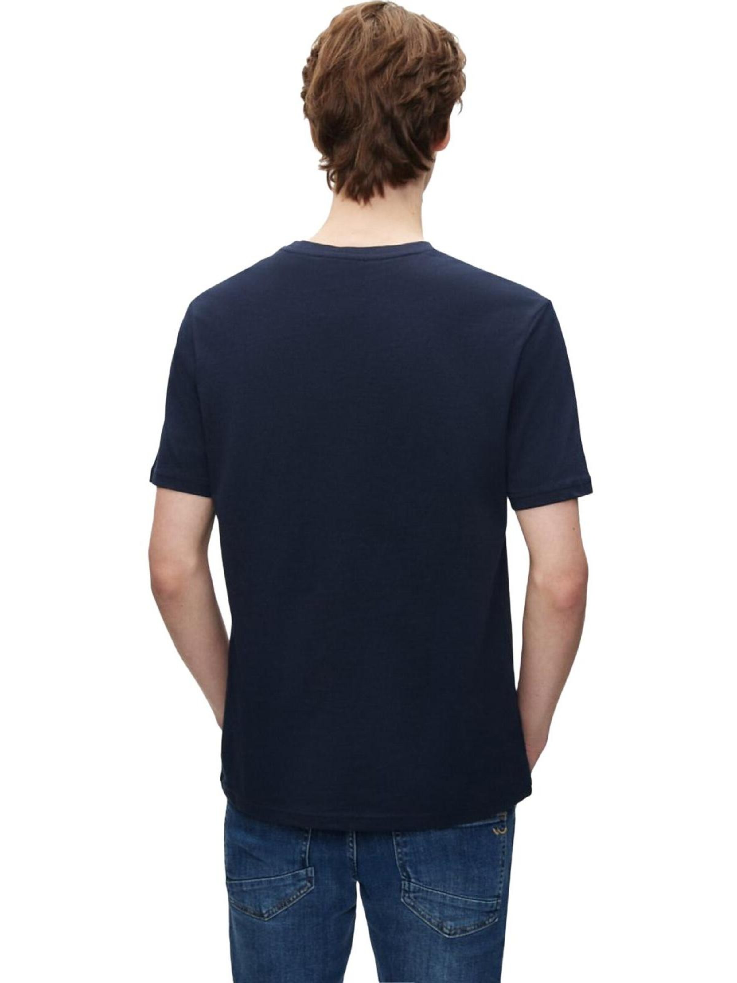 LTB Jeans - Camiseta 'LTB Jeans Herren-T-Shirt mit Logo-Print' en azul