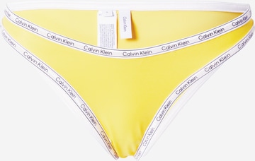 Calvin Klein Swimwear Σλιπ μπικίνι σε κίτρινο: μπροστά