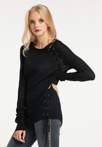 Pull-over myMo ROCKS en noir : devant