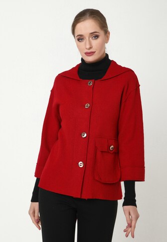 Madam-T Between-Season Jacket 'PIRA' in Red