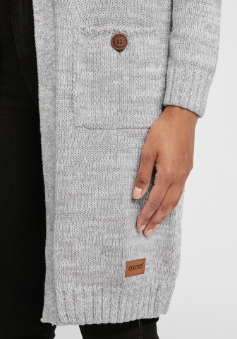 Oxmo Knit Cardigan 'Philetta' in Grey