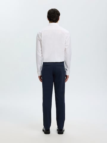 Slimfit Pantaloni cu dungă 'SLMLOMAIR' de la SELECTED pe albastru