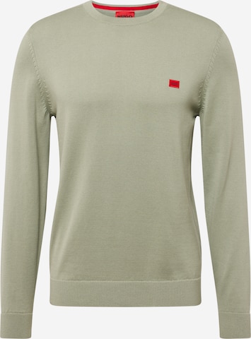 HUGO Red Pullover 'San Cassius' i grøn: forside