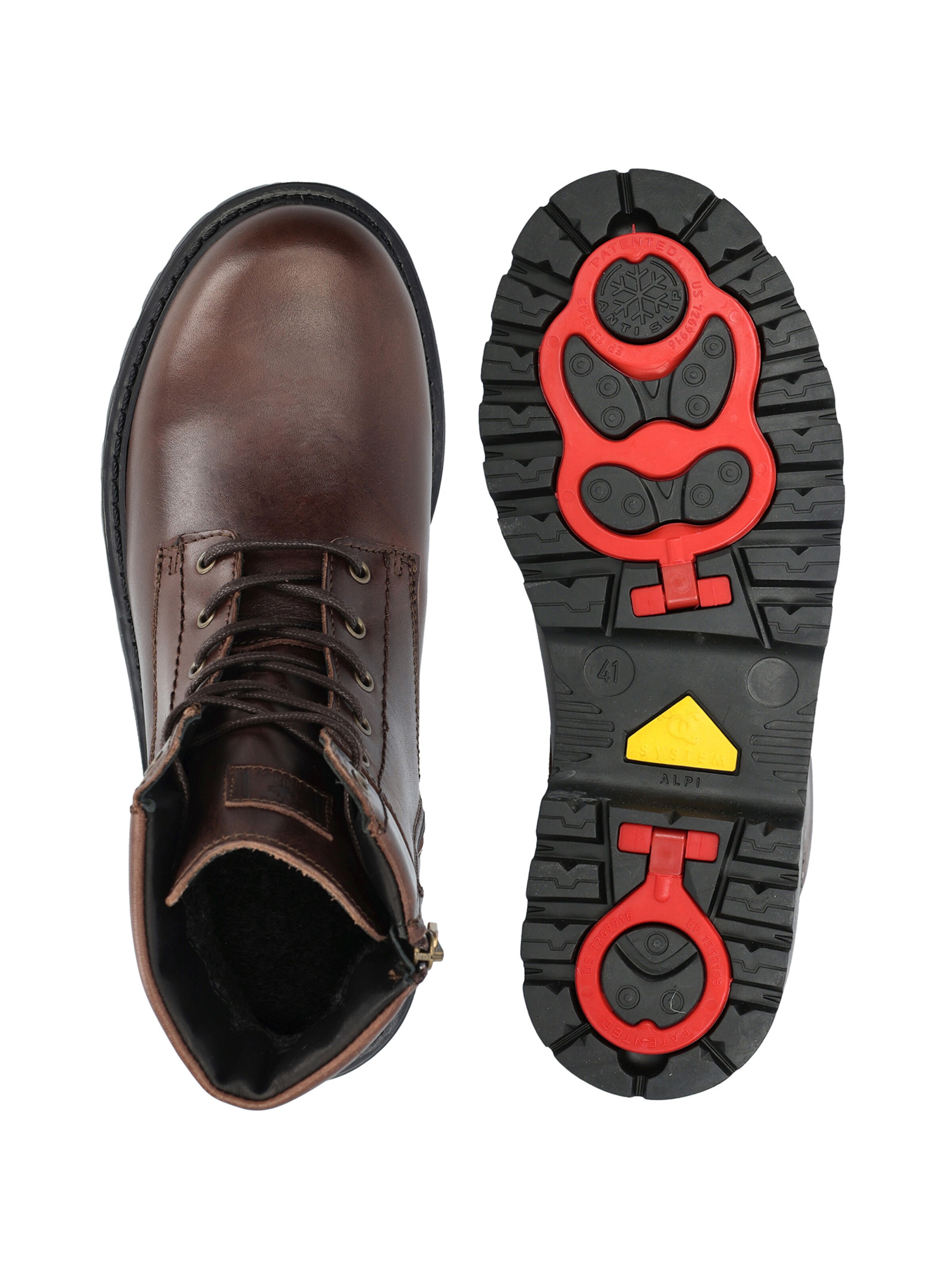 CANADA SNOW Lace-up boot 'NOEL' in Brown