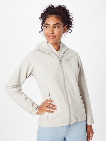 JACK WOLFSKIN Outdoor Jacket 'Shell' in Grey: front