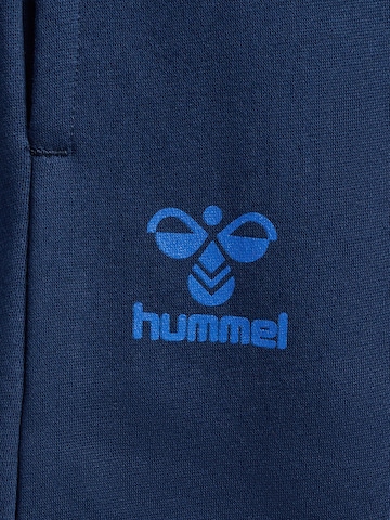 Hummel Tapered Sporthose 'ACTIVE' in Blau