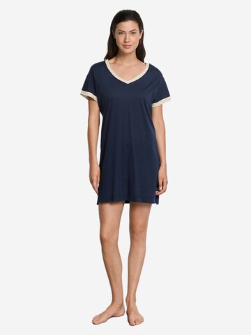 Hanro Nachthemd 'Laura' in Blau