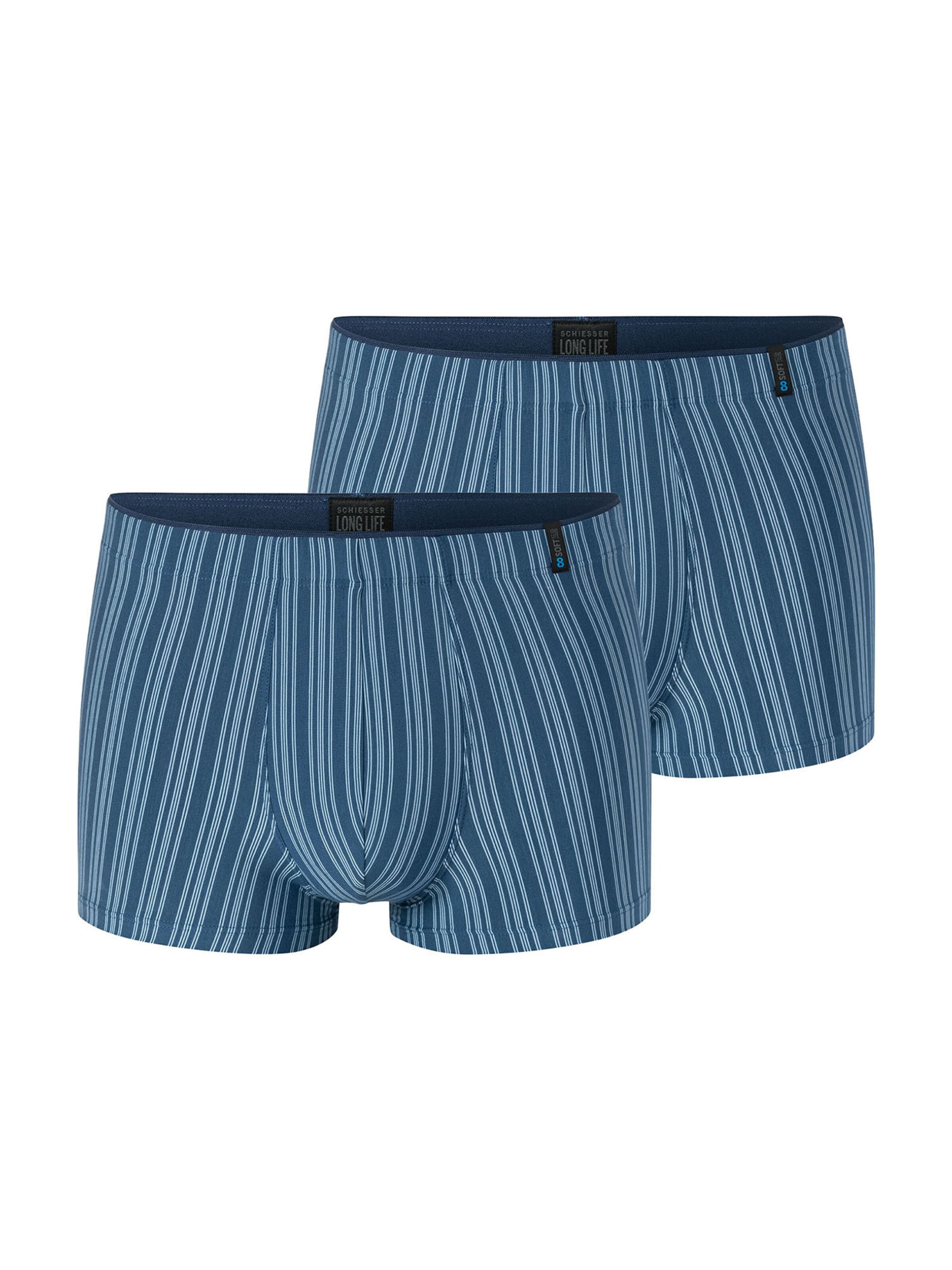 SCHIESSER Boxer shorts ' Long Life Soft ' in Blue: front