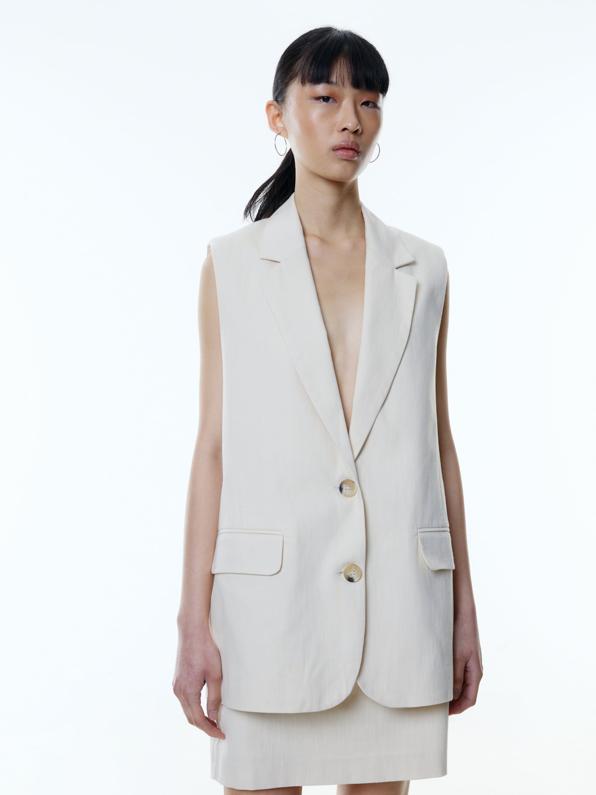 EDITED Producten Gilet 'Tayra' Crème