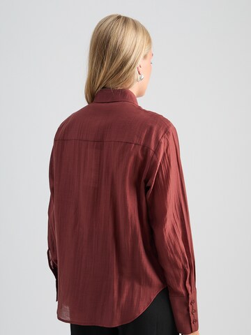 Camicia da donna 'Stella' di minus in rosso
