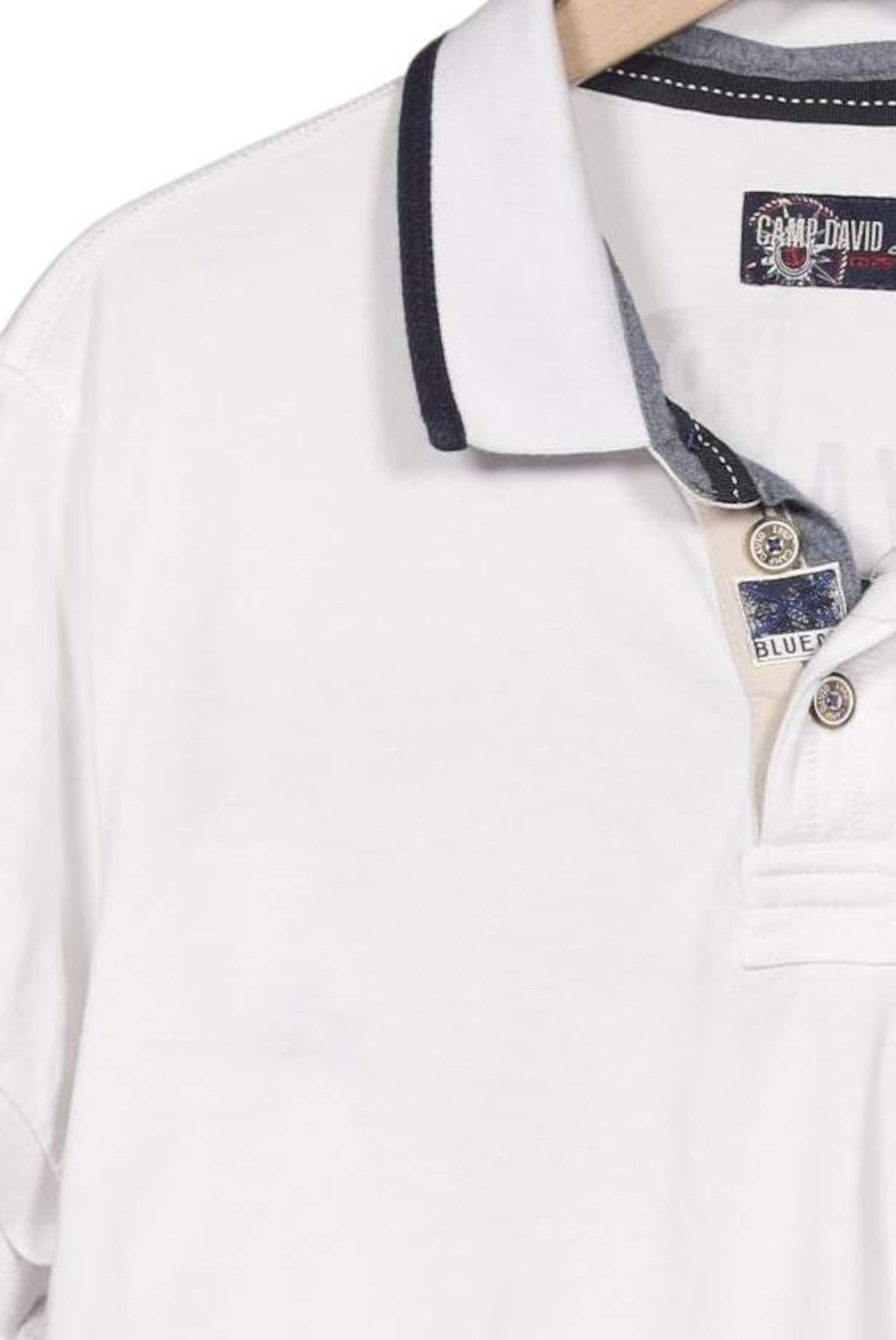 CAMP DAVID Shirt in 4XL in White