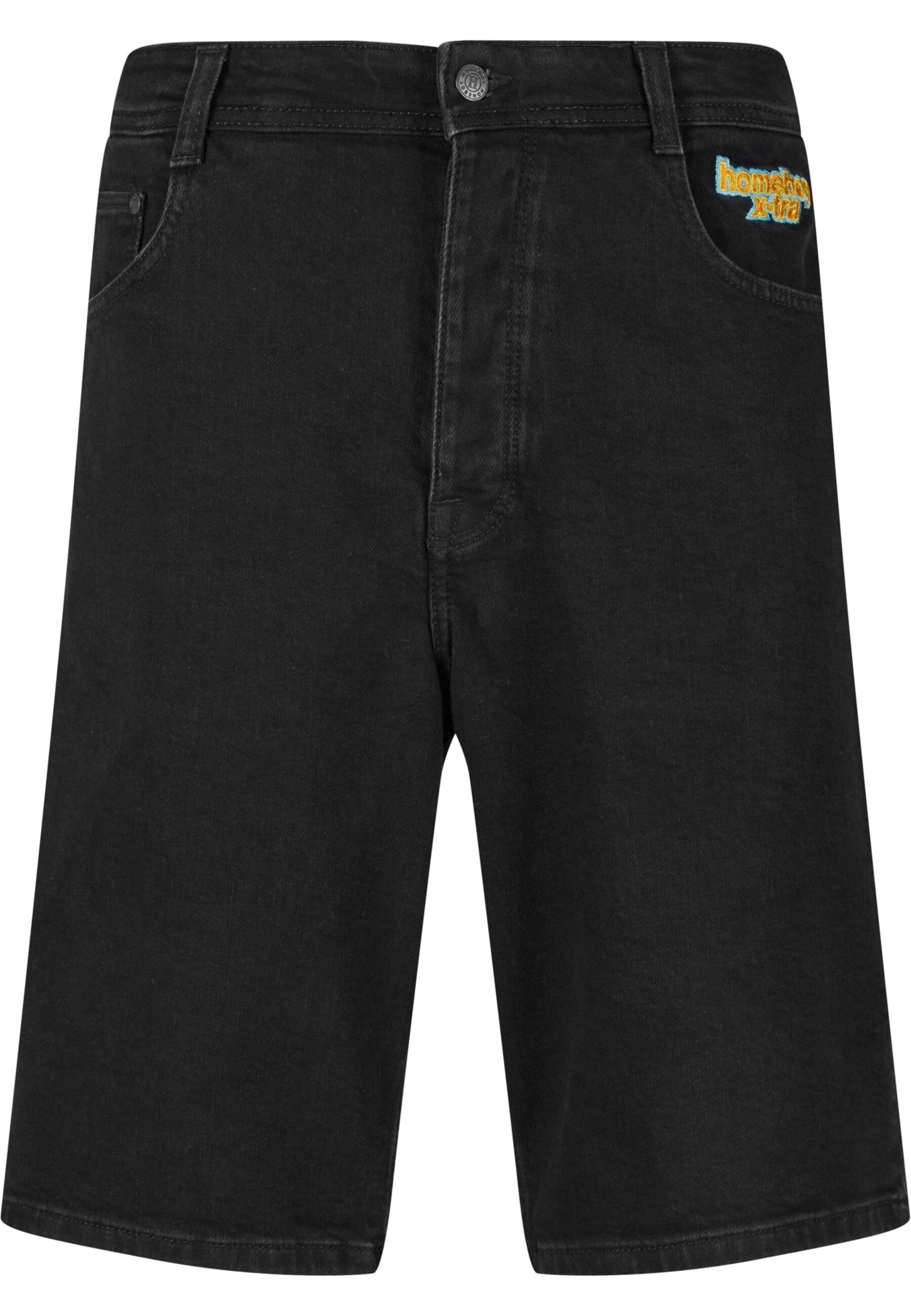 HOMEBOY Loosefit Jeans i svart: framsida