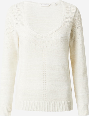 Pullover 'Marley' di NAF NAF in beige: frontale