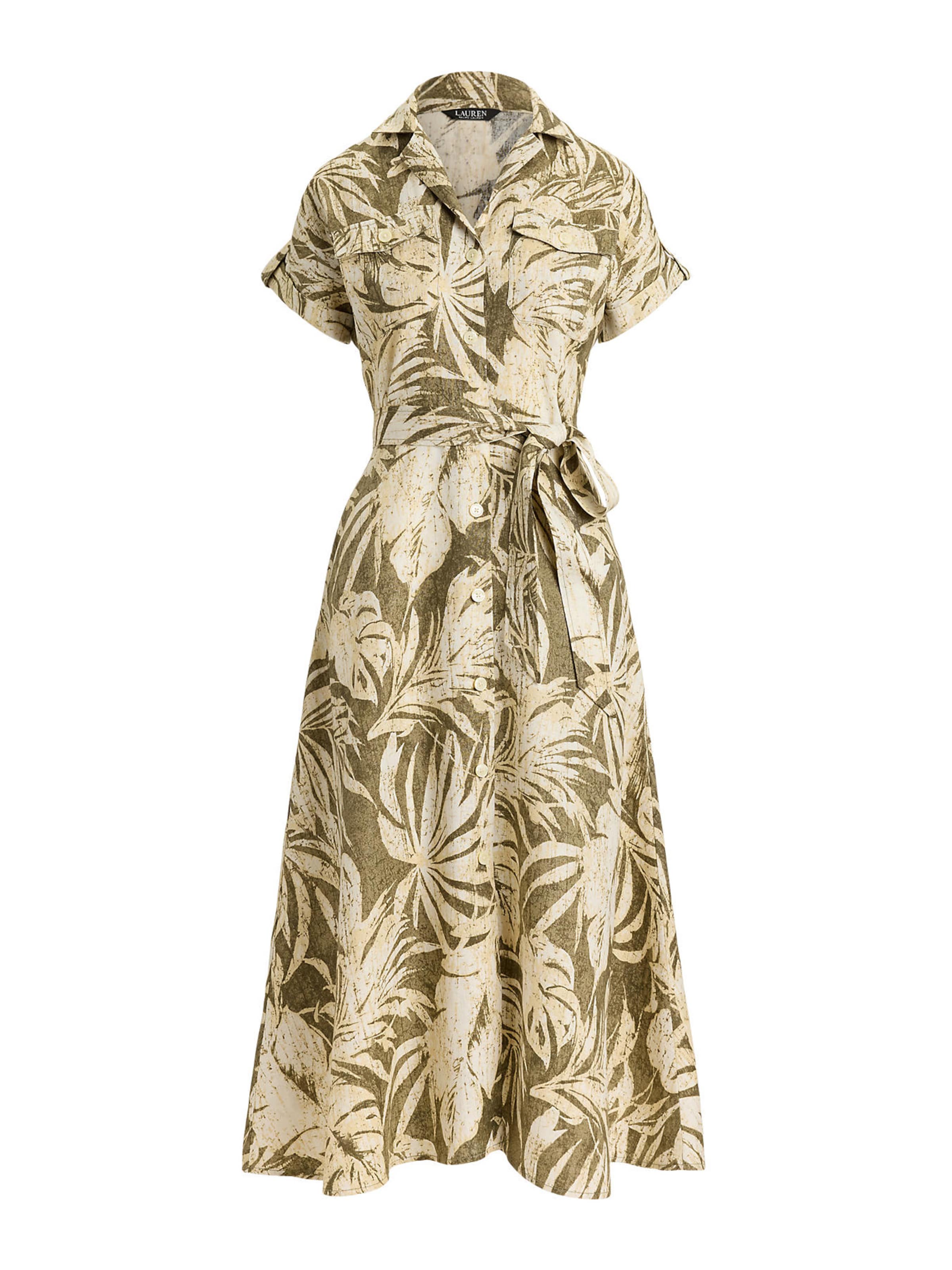Lauren Ralph Lauren Shirt dress in Beige / Olive / White, Item view