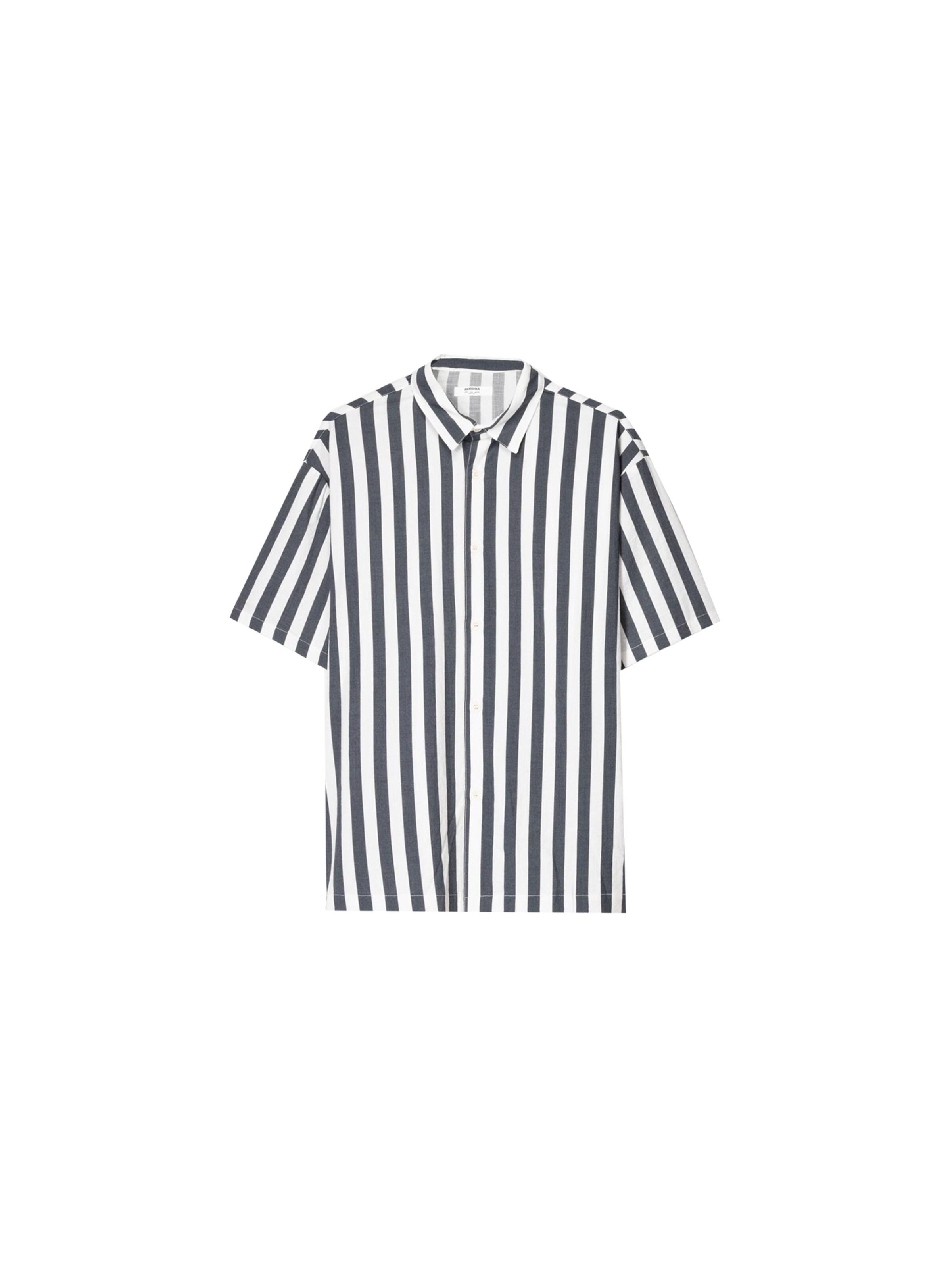 Bershka Comfort Fit Skjorte i grå: forside