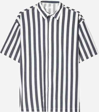 Bershka Košulja u tamo siva / bijela, Pregled proizvoda