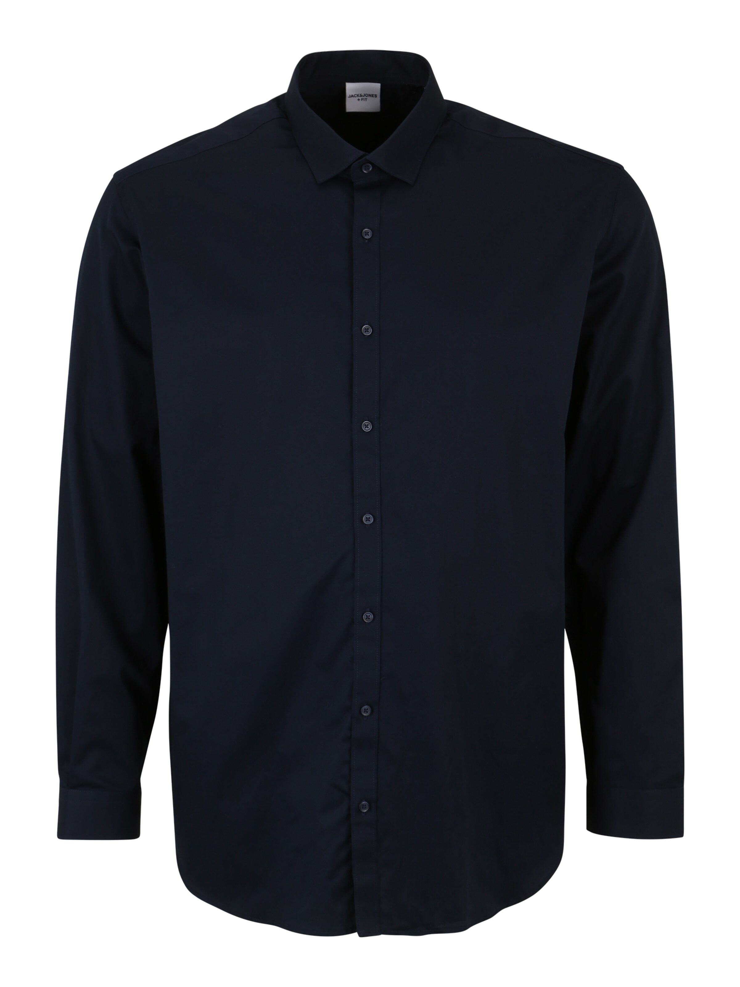 Jack & Jones Plus Comfort fit Button Up Shirt 'Blacardiff' in Blue: front