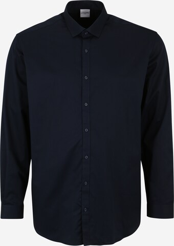 Jack & Jones Plus Классический крой Рубашка 'Blacardiff' в Синий: спереди