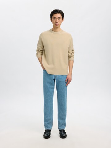 SELECTED Sweater 'SLHTELLER' in Beige