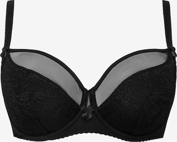 Azal T-shirt Bra 'Vanessa' in Black: front