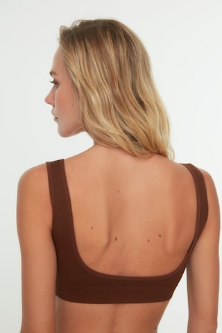 Trendyol Bralette Bra in Brown