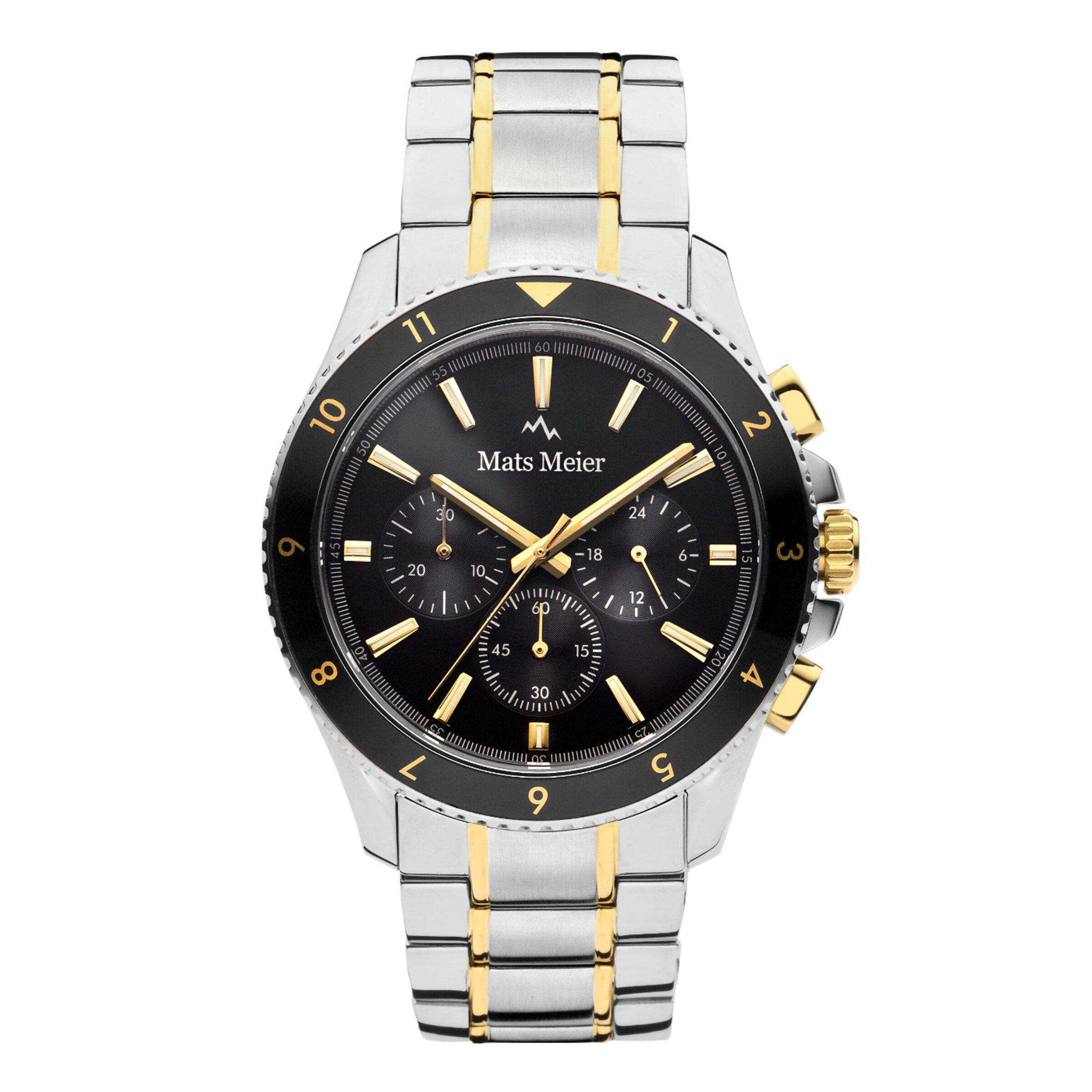 Mats Meier Analoguhr in Silber: Vorderseite