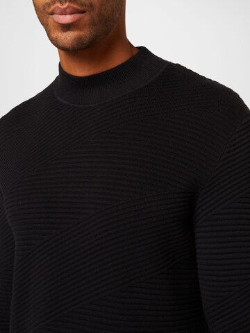 TOM TAILOR DENIM Pullover in Schwarz