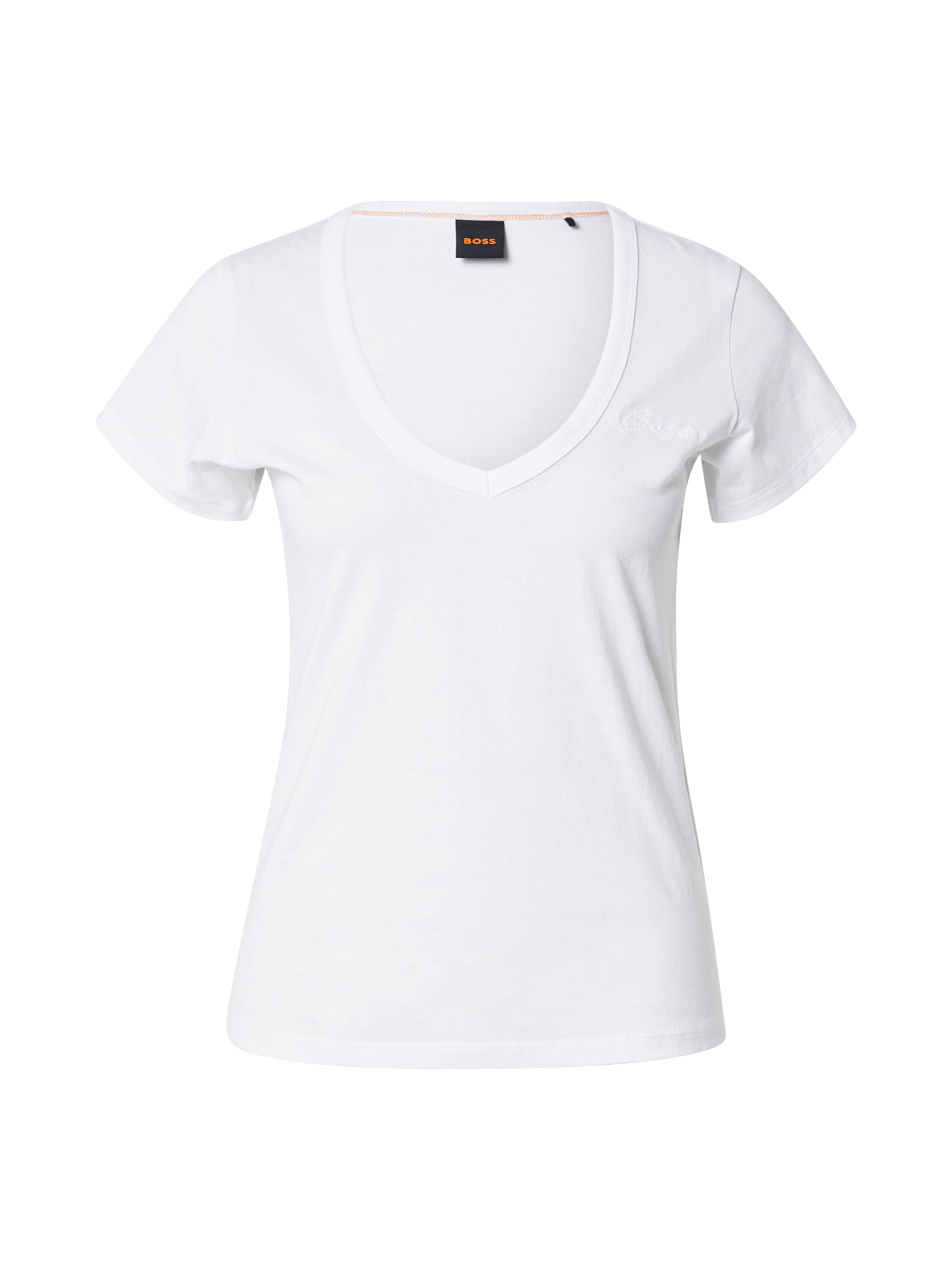BOSS - Camiseta 'Eslane' en blanco: frente