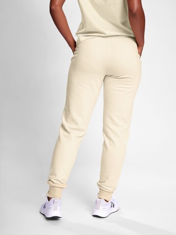 Hummel Tapered Broek in Wit