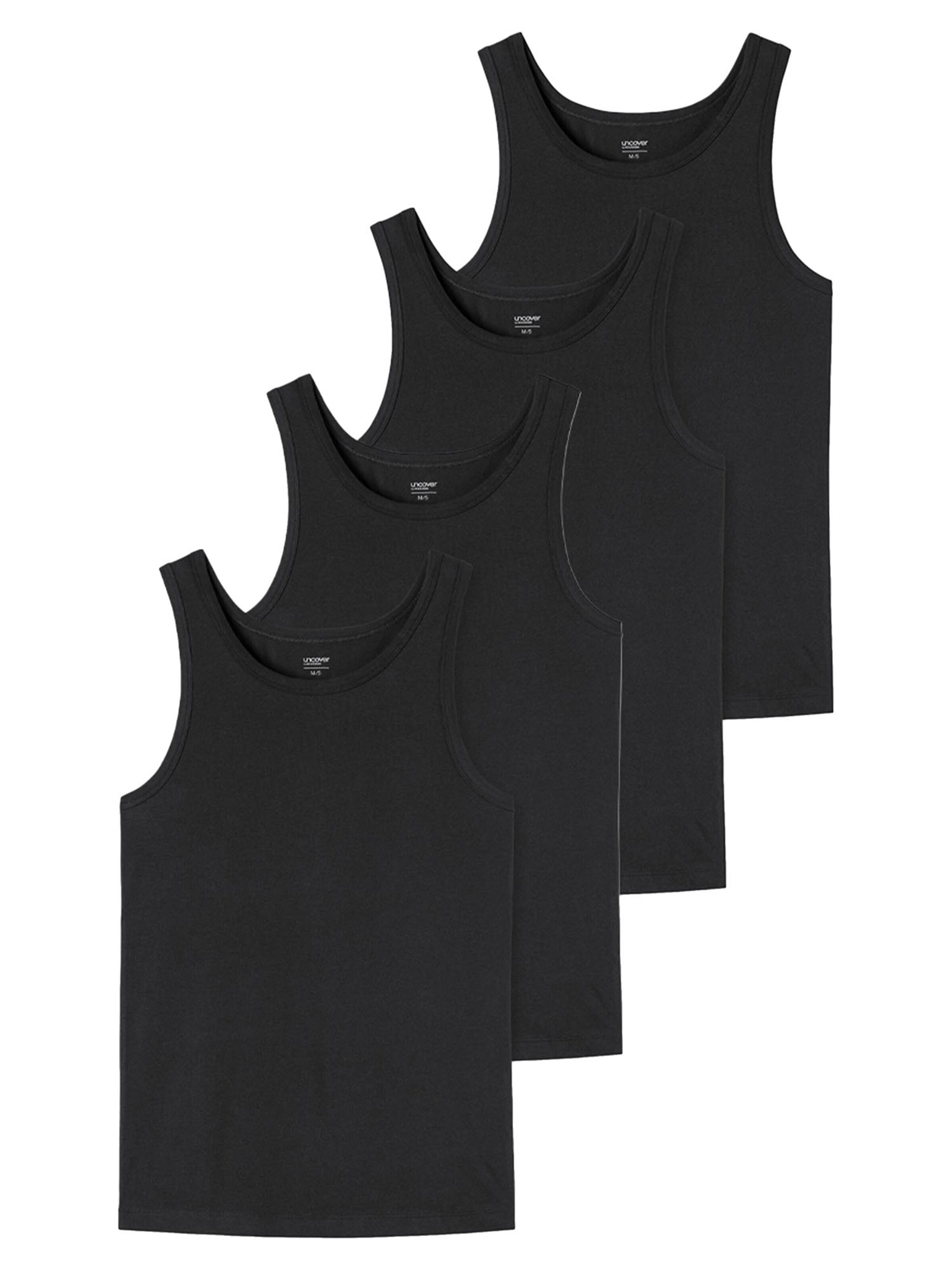 uncover by SCHIESSER Undershirt 'Basic' in S in Black, Item view