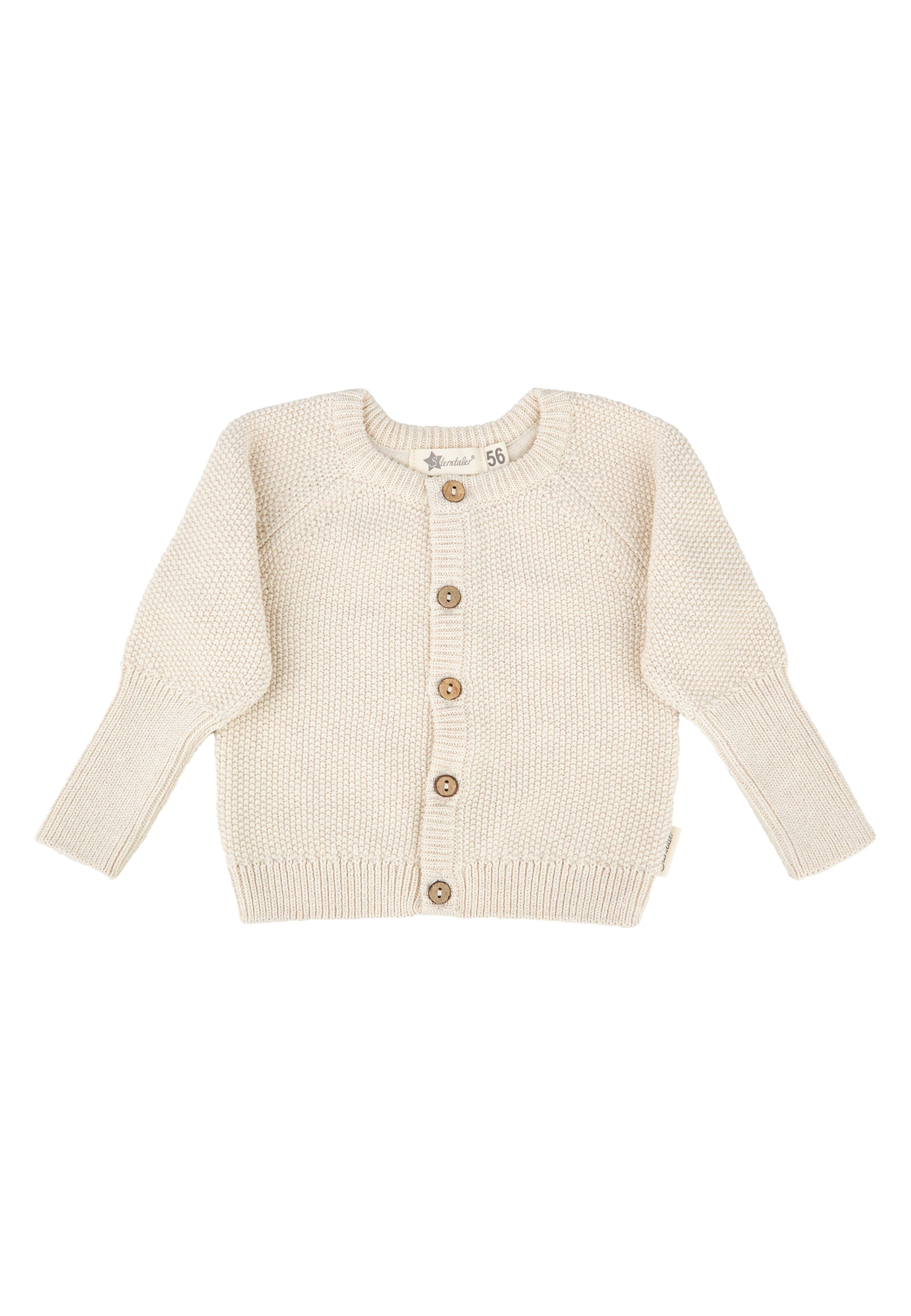 STERNTALER Knit Cardigan in Beige: front